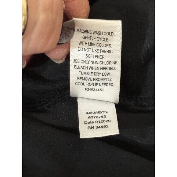 Cuddl Duds Womens 2X Black‎ Skirt With Side Slits Polyester/Spandex Blend - Picture 5 of 7